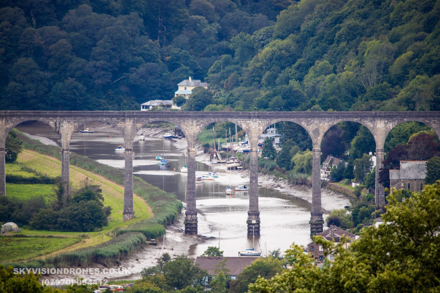 The Tamar Valley Line crosses Calstock Viaduct. Picture by Kevin Hampton 
