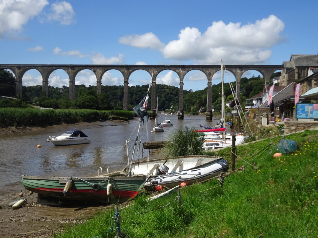 Calstock Viaduct from the quay
