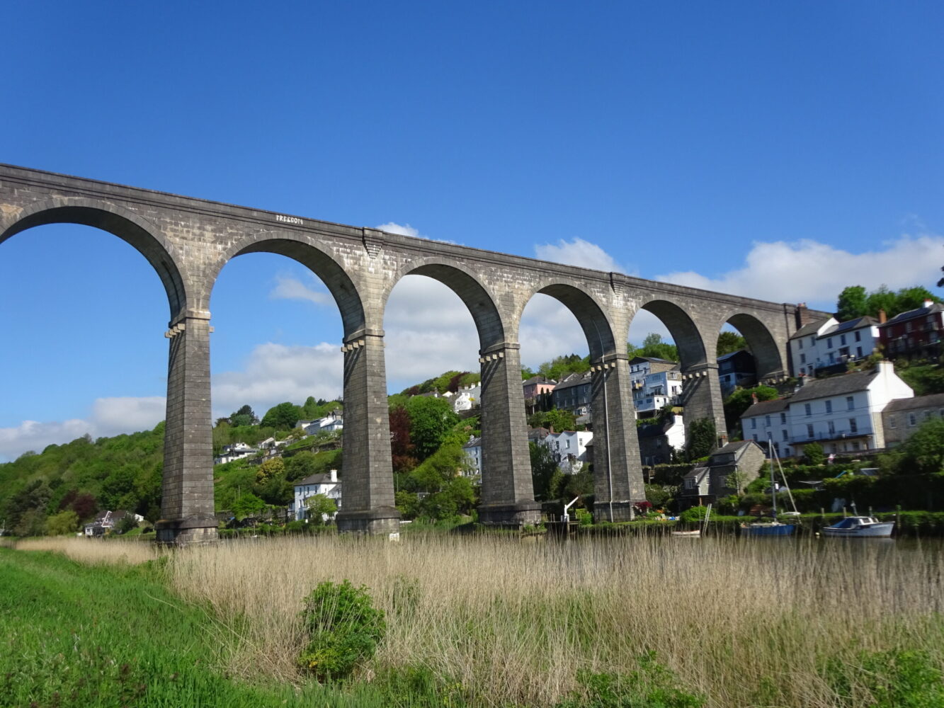 The lofty Calstock Viaduct