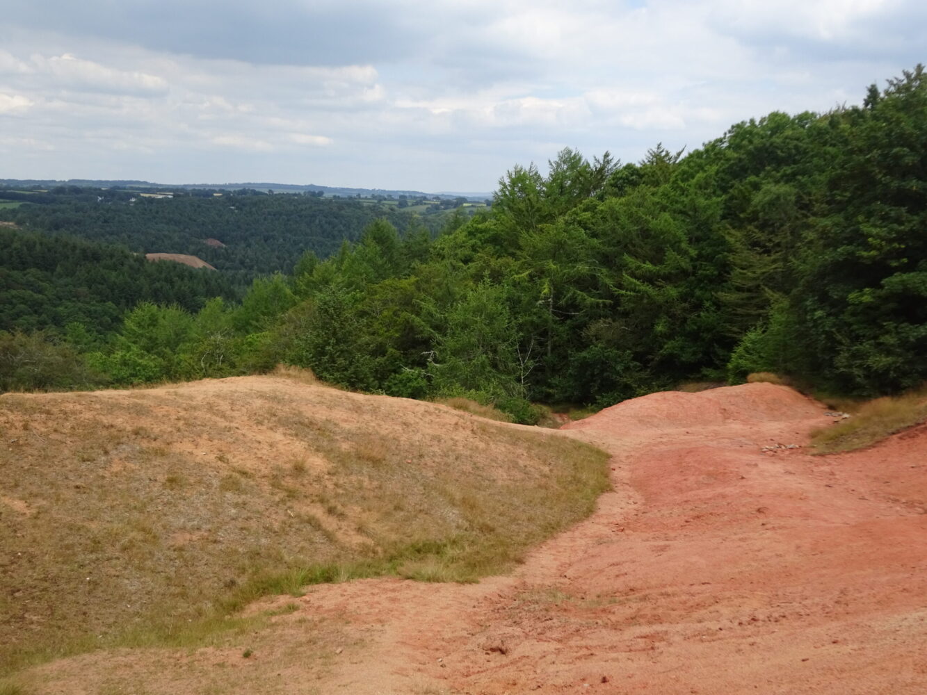 Redsands spoil heaps, looking towards Devon Great Consols on the east side of the Tamar Valley