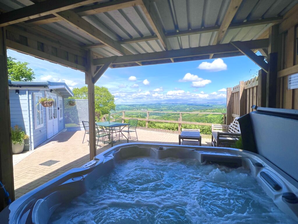 The Sidings - hot tub with a view