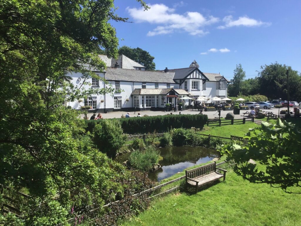 Front view of Two Bridges Hotel