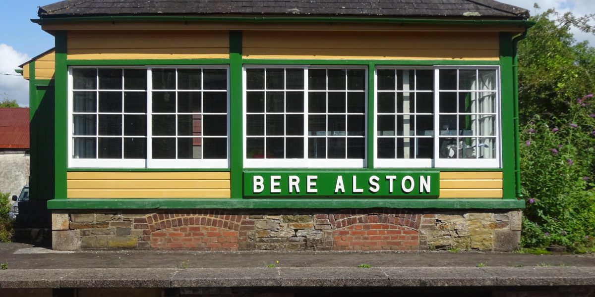 The old signal box at Bere Alston Station