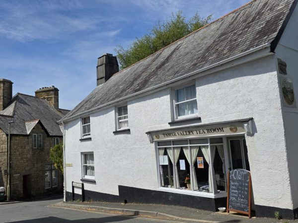 A view of the front of the tearoom in Bere Alston